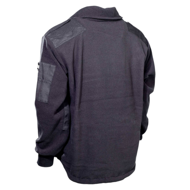 FLEECE-JACKET ZIPPER BLACK