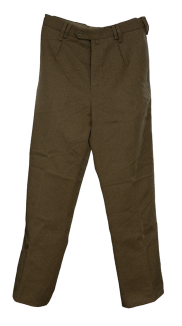 UNIFORM PANTS - ROMANIAN MILITARY SURPLUS - OLIVE - IN GOOD CONDITION