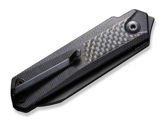 POCKET KNIFE KI-V PLUS TWILL CARBON G10 BLACK