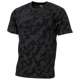 COTTON T-SHIRT - "STREETSTYLE" -  AMERICAN ARMY STYLE - MFH® - NIGHT-CAMO