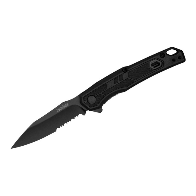 KNIFE WITH ASSISTED OPENER APPA BLACK SERRATED - KERSHAW