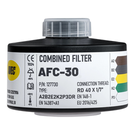 Combined NBC/CBRN gas mask filter A2B2E2K2P3 D R - AVEC