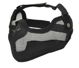 Face and Ear Protection Mask - Metal Mesh - Black - A.C.M.