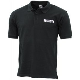 Polo Shirt, black, "SECURITY"