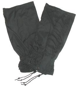 GERMAN ARMY BLACK WET WEATHER GAITERS IMPORT