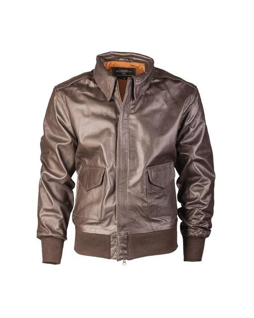 US Brown A2 LEATHER FLIGHT JACKET