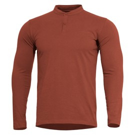 LONG SLEEVE SHIRT - "ROMEO HENLEY" 2.0 - PENTAGON® - MAROON RED