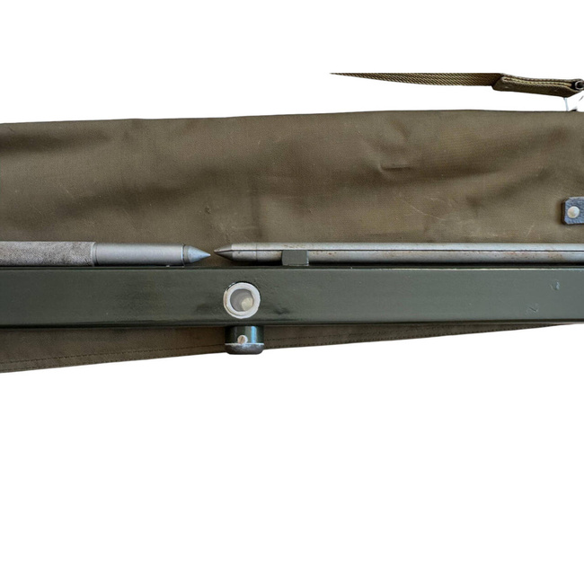 STEREOSCOPIC RANGEFINDER WITH METAL CARRYING CASE, MEASURING BAR AND TRIPOD - WWII - AUTHENTIC ROMAN MILITARY SURPLUS - DECO/GOOD CONDITION