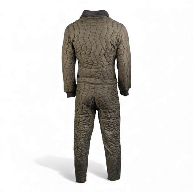 Winter Quilted Suit / Liner for Motorcyclists - German Army Surplus - Olive Green - Like New