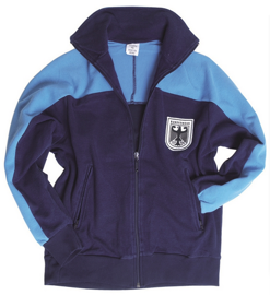 GERMAN GYM JACKET - BLUE - MILITARY SURPLUS - USED