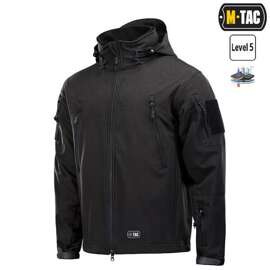 SOFTSHELL JACKET WITH LINING, BLACK - M-TAC