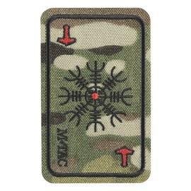 CARD HELMET OF HORROR PATCH (embroidered) - MULTICAM - M-TAC