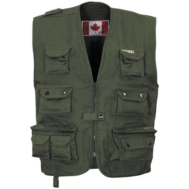 Canadian Outdoor Vest, OD GREEN