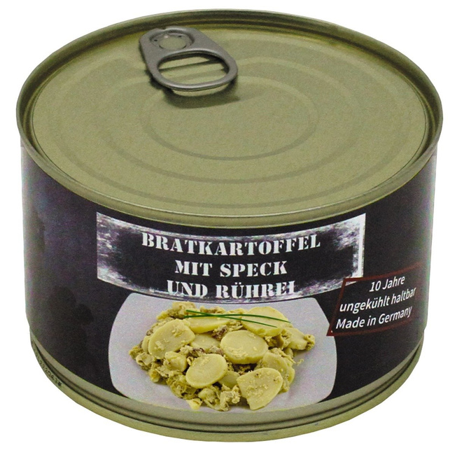 CANNED FRIED POTATOES WITH BACON AND EGG - 400 G - SHELF LIFE 10 YEARS - MFH®