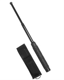 TELESCOPIC BATON WITH POUCH - BLACK - Mil-Tec - 20/53 CM