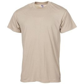 US T-SHIRT - SAND - MADE IN USA - LIKE NEW