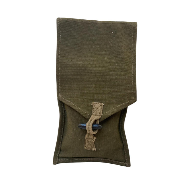 Original Metal Parts Kit for Firearm Maintenance and Repair, with Textile Pouch - Olive Green - Romanian Army Military Surplus - In Good Condition