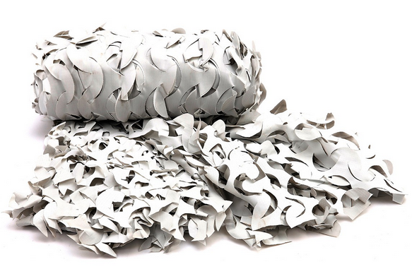 CAMOUFLAGE NET - "PRO CRAZY CAMO" - Mil-Tec® - WHITE - 2.4 x 3 M