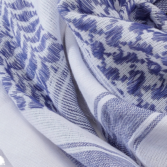 SHEMAG SCARF - BLUE/WHITE - BRANDIT