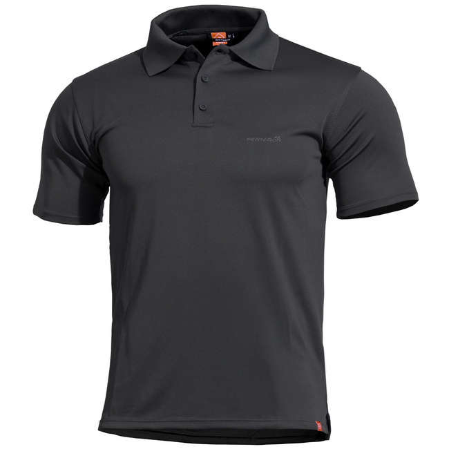 POLO SHIRT - ANASSA - PENTAGON - BLACK