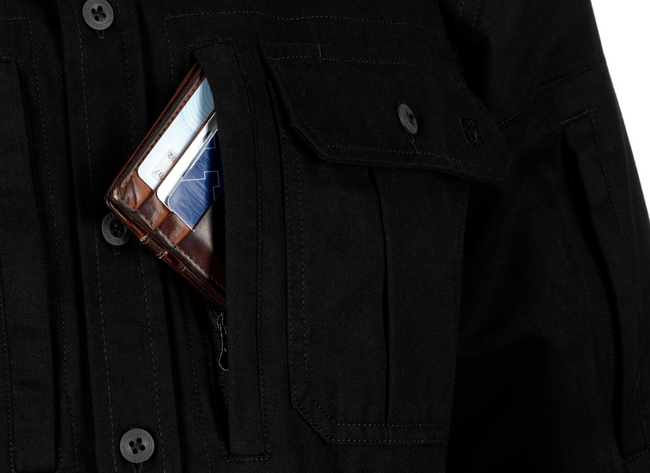 BUTTON UP PICEA SHIRT LS - CLAWGEAR® - BLACK