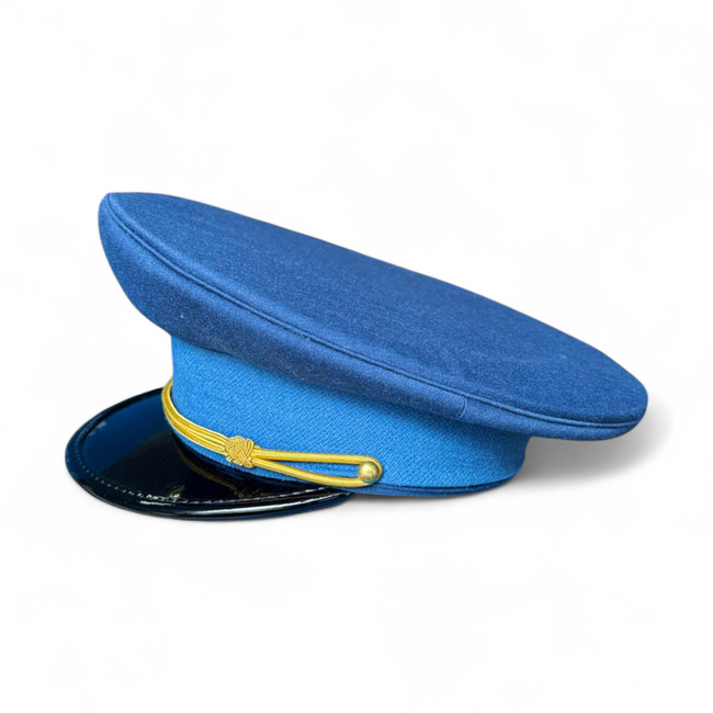 RSR MILITARY HELMET - NCO MOUNTAIN HUNTERS - MILITARY SURPLUS ROMANIAN ARMY - BLUE - IN GOOD CONDITION