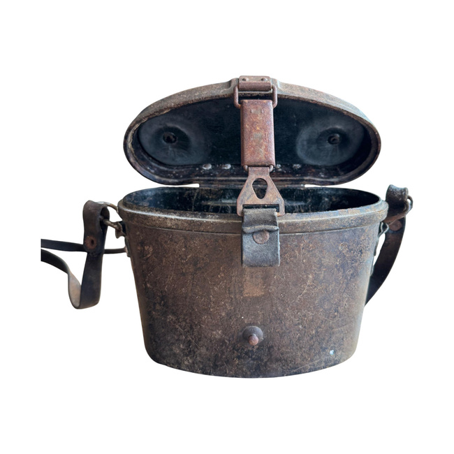 BINOCULAR CASE - 8x30 - RARE BAKELITE MODEL SOVIET ARMY MILITARY SURPLUS - USED - DEFECTIVE CAP