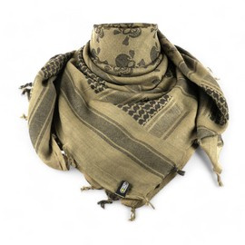 SHEMAGH SCARF - PIRATE SKULL - OLIVE/BLACK - M-TAC