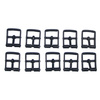 Buckle, 1 thorn, black, 30 mm, 10 pcs/bag