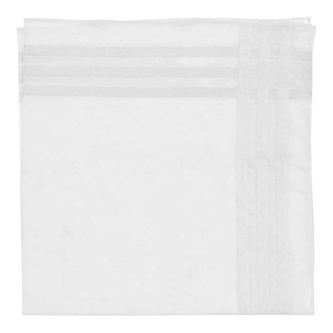 COTTON HANDKERCHIEF - DUTCH ARMY MILITARY SURPLUS - WHITE - USED