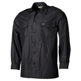 US Shirt, long sleeves, Black