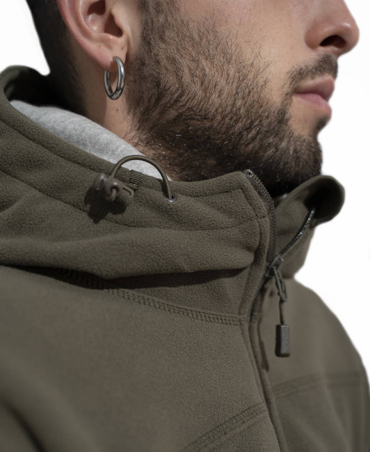 FLEECE JACKET - HERCULES - PENTAGON  - BLACK
