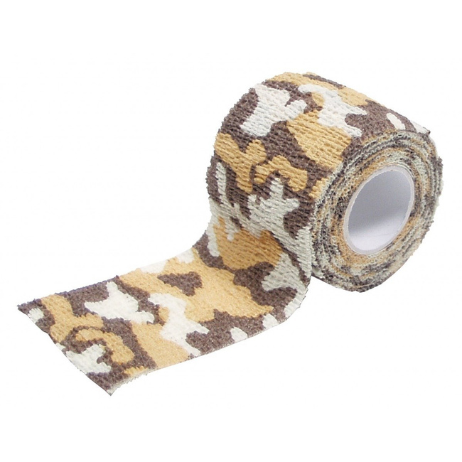 SELF-ADHESIVE CAMOUFLAGE TAPE - MFH® - 50 MM/4.5 M - DESERT