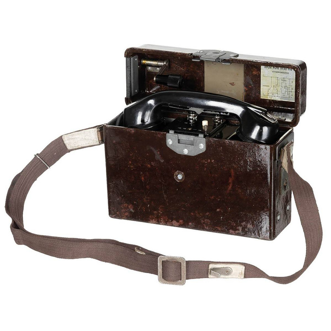 FINNISH FIELD PHONE - MILITARY SURPLUS - USED - TOP CONDITION