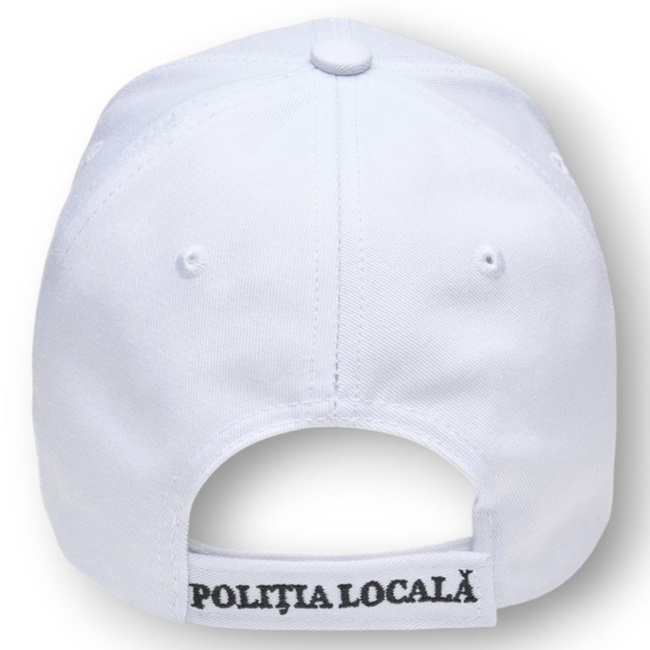 Local Police Cap – 3D Embroidery Premium – Adjustable – White – New Model