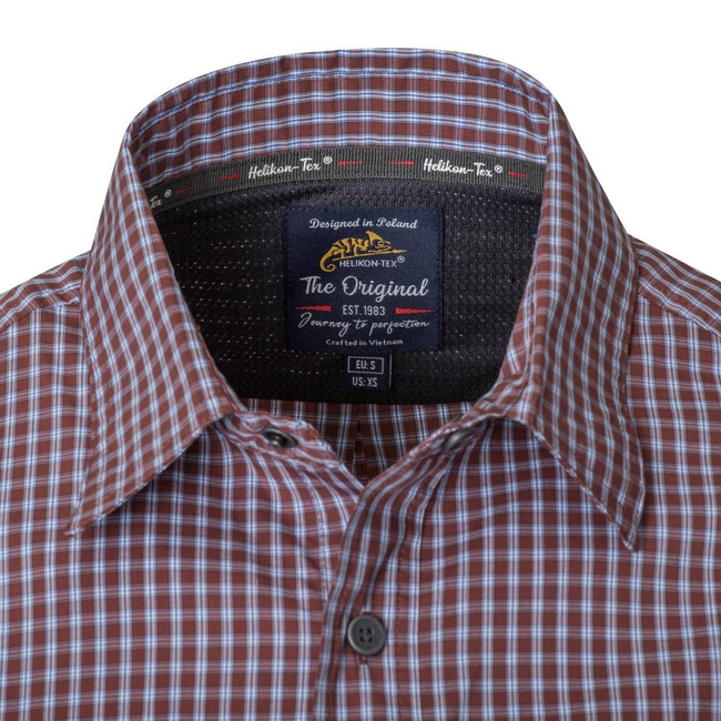 COVERT CONCEALED CARRY SHIRT - OZARK BLUE PLAID - HELIKON