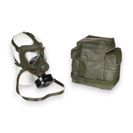 Gas Mask with Bag - Austrian Army Military Surplus AT - Olive Drab - Used, Optimal condition (Expiration Restrictions)