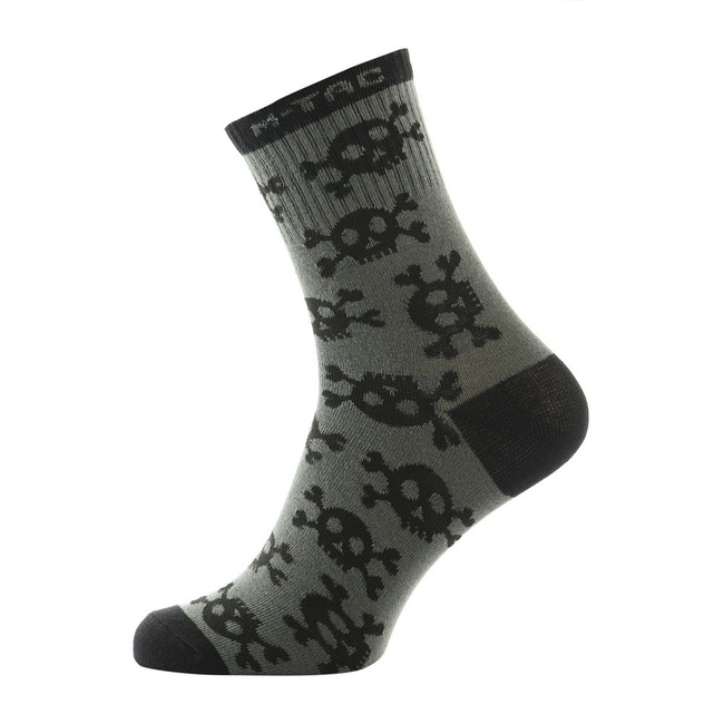 Lightweight Socks - Mk.3 Pirate Skull - Olive - M-Tac