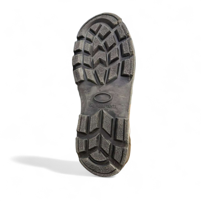 Combat boots with leather lining - German army surplus - Black - Used 