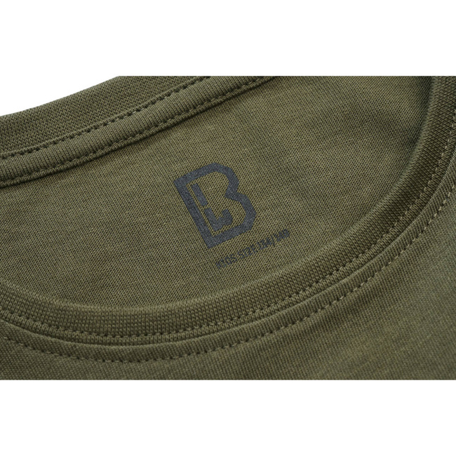 KIDS COTTON T-SHIRT - OLIVE - BRANDIT